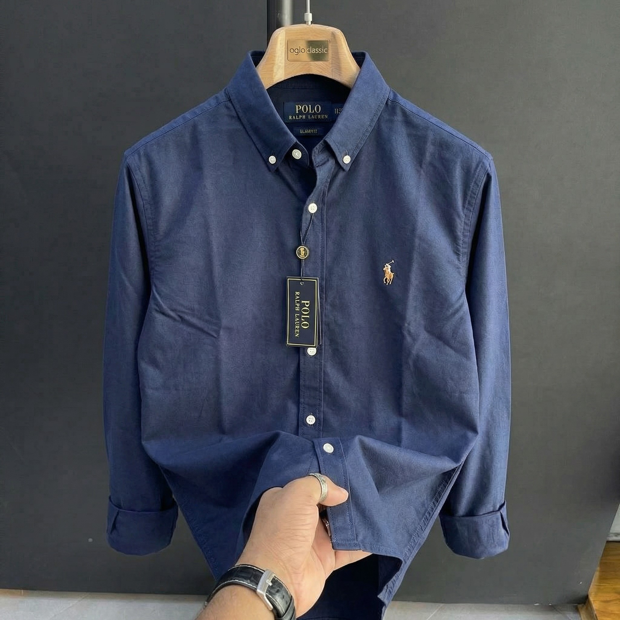 Oxford Cotton Ralph Luren Shirt-01