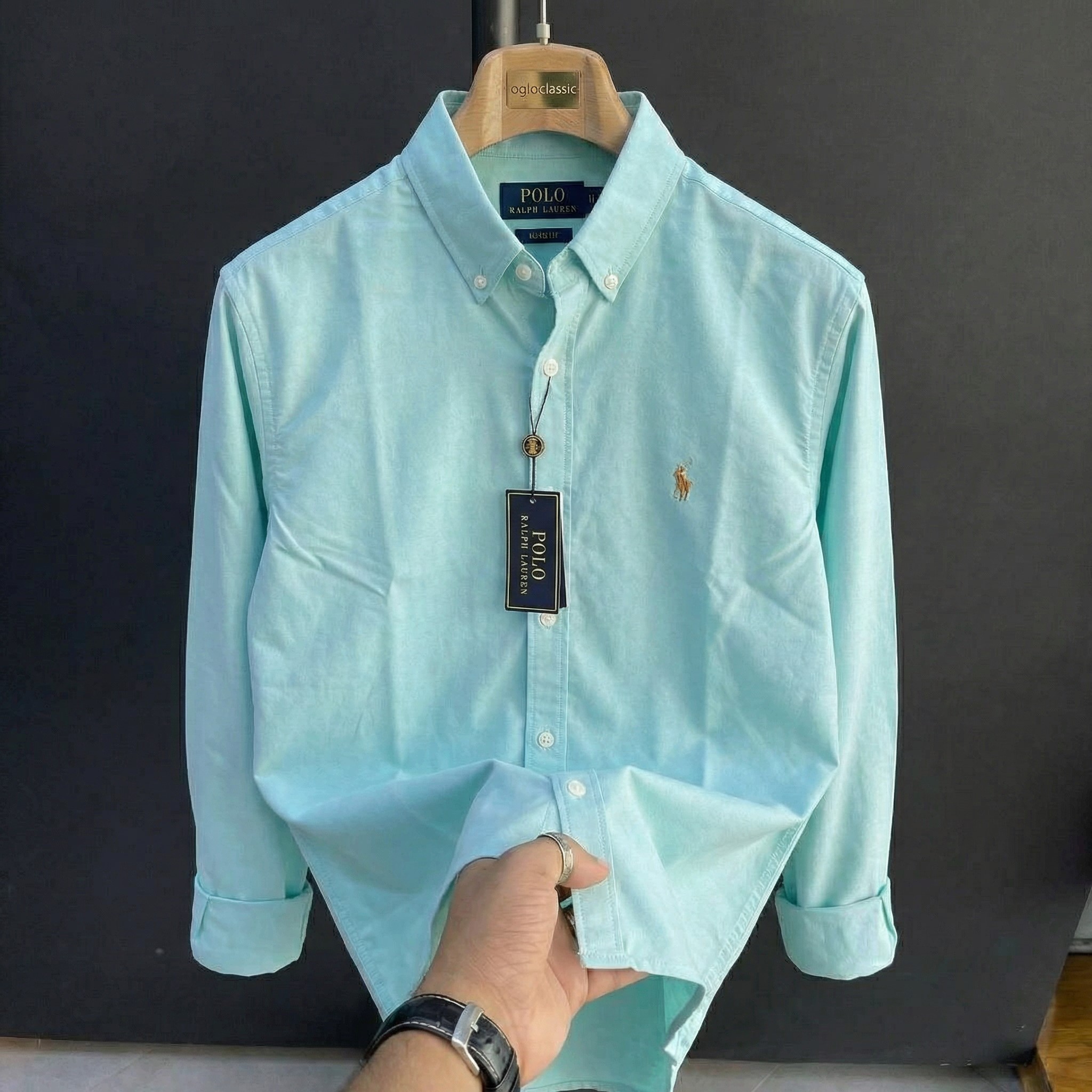 Oxford Cotton Ralph Luren Shirt-04